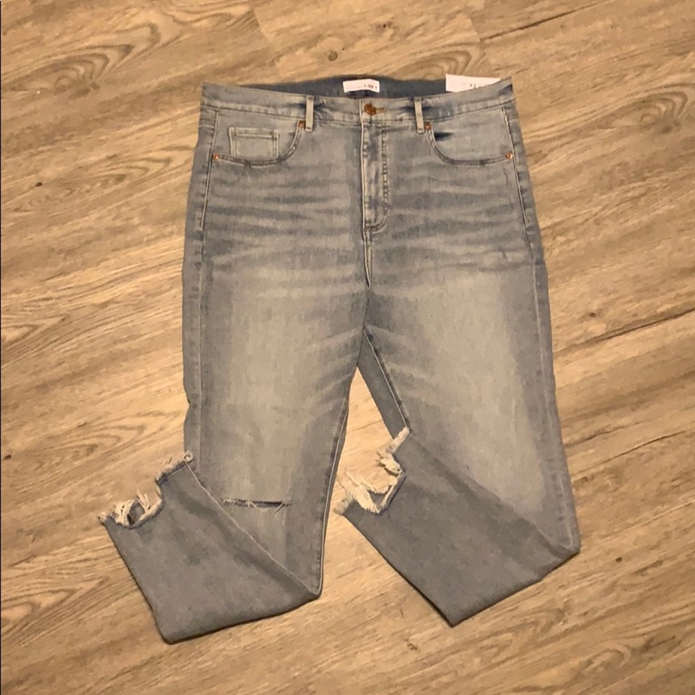 High waist skinny jeans